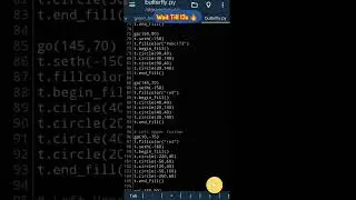 Draw Amazing Butterfly Using Python Turtle 