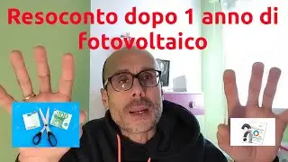 Resoconto dopo 1 anno di fotovoltaico - Non è tutto oro come sembra :(