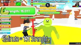 ROBLOX STRONG KATANA SIMULATOR OP SCRIPT 5MINUTE = 15T