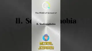 Medical Jeopardy Game: School Fear