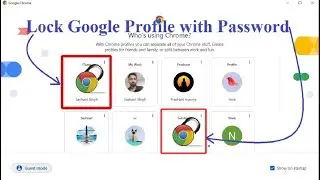 How to lock google chrome profile with a password