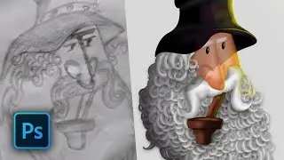 Simple 2D Character design Speed Art  | Adobe photoshop