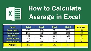 How to Calculate Average in Excel With Formula | Average Function Excel