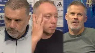 Ange Postecoglou,Steve Cooper & Jamie Carragher | Post Match Interview |Leicester City 1-1 Tottenham
