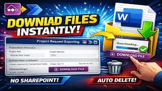 Create, Download, and Delete SharePoint List Item Automatically in Power Apps | Download to Computer
