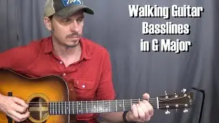 Walking Guitar Basslines in G Major