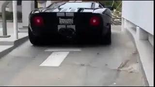 GT40 Slides Past Security Barrier With No F*cks Given