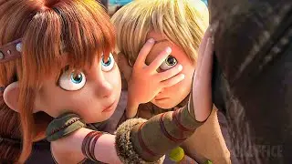 Все самые милые моменты из фильмов «Как приручить дракона» 1 + 2 + 3 💗 ⚡ 4K