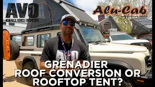😎Grenadier Ineos Roof Conversion and Rooftop Tent from Alu-Cab