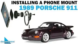 Installing a Rennline iPhone Mount in a 1989 Porsche 911 | DIY With Bob