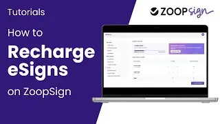How to Recharge Aadhaar & Digital eSigns on ZoopSign