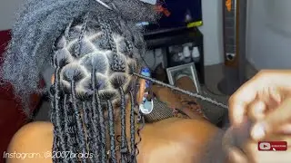 Goddess Bohemian Distressed Locs Using Human Hair Curls *Watch Me Work*