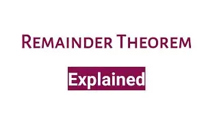 Remainder Theorem | Aptitude Boss