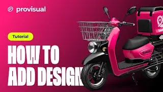 Scooter 3D Mockup | pply Your Design Online in Provisual.app