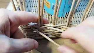 Узор " Волны" Плетение из бум. лозы.