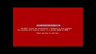 RED SCREEN OF DEATH! (Windows Memphis build 1353) (Kırmızı Ekran)