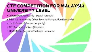CTF Competition For Malaysia University Level | Capture The Flag Series | Reminthink Notes
