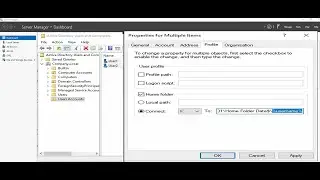 How To Create Home Folder For Active Directory Users To Backup File Windows Server 2019