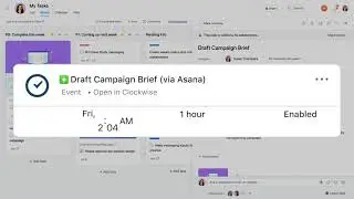 Asana smart calendar assistant integration with Clockwise