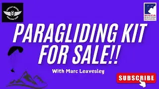 Paragliding gear for sale.