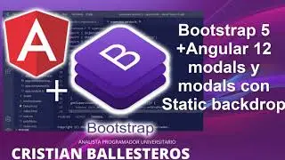 Bootstrap 5 + Angular 12 modals y modals con Static backdrop