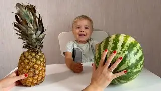 Baby Chooses His Favorite Fruit! Part 2