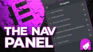 How to increase productivity with Elementor's navigation panel - quick tip
