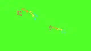 Flying Music Notes Effect Green Screen | Cartoon Style | Duc Le