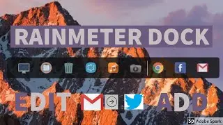 How to Change the Apps in Rainmeter Dock