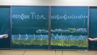 Tidal wave in classroom