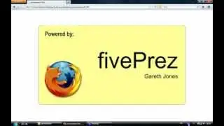 Firefox Presentation using fivePrez (CSS, HTML5, JavaScript) Prezi alternative