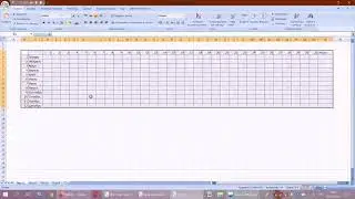 Как создать Таблицу в программе Excel для учета вышитых крестиков