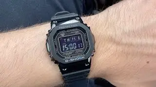 G-SHOCK Full Metal GMW-B5000GD-1ER on a Rubber Strap!