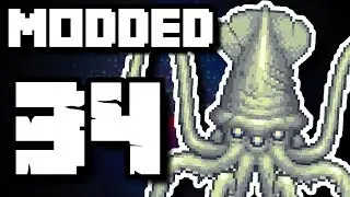 COLOSSAL SQUID BOSS FIGHT! - Terraria 1.3 MODDED SEASON 2 v5 - Ep.34