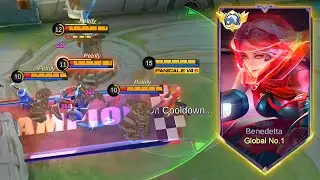 GOODBYE META EXP LANE EDITH!! THIS BENEDETTA BRUTAL BUILD CAN EASILY DESTROY META HERO - MLBB