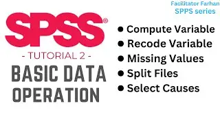 SPSS part 2: Basic Data operations, computer variables, missing values, recode, split file and cases