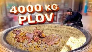 MEGA PLOV ON A GIANT KAZAN | TASHKENT UZBEKISTAN | 4000 KG EVERYDAY | food guide