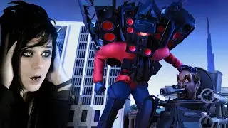 THE TITANS PROTECT TITAN CLOCKMAN - Dom Studio Skibidi Toilet Multiverse 12 (react)