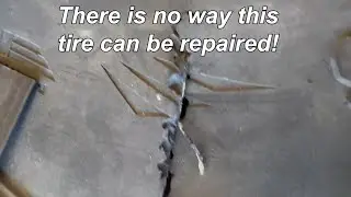 Can a badly damaged sidewall be repaired?