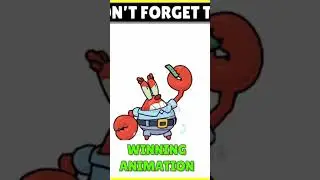 Mr. Krabs tick winning and losing animations #brawlstars #shorts