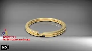 Solidwoks Tutorial # 54 How to Design a Flat 'Key Ring' in Solidworks SOLIDWORKS_EASY_DESIGN.
