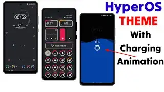 HyperOS Theme with charging animation | HyperOS control center color change theme