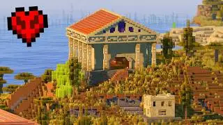 I Built The Perfect Enchanting Temple In Minecraft Hardcore!