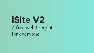 iSite V2: A Free Web Template for Everyone