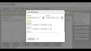 Submit Time Off Request