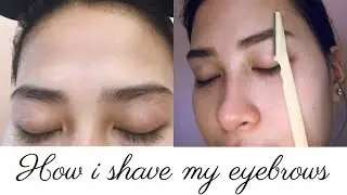 HOW I SHAVE MY EYEBROWS | JEANETTE SINTOS