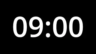 9 MINUTE TIMER - No Sound - Full HD 1080p - COUNTDOWN - 540 SECOND TIMER