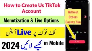 US TikTok account banany ka tarika | how to create us TikTok account