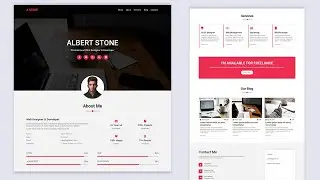 Complete Portfolio Website Using HTML,CSS and JavaScript | Modern Portfolio Website