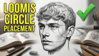 Loomis Method: Perfect Head Circle Placement Tutorial! 🎨 Beginner-Friendly Step-by-Step Guide